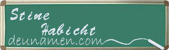 Stine Habicht Visitenkarte